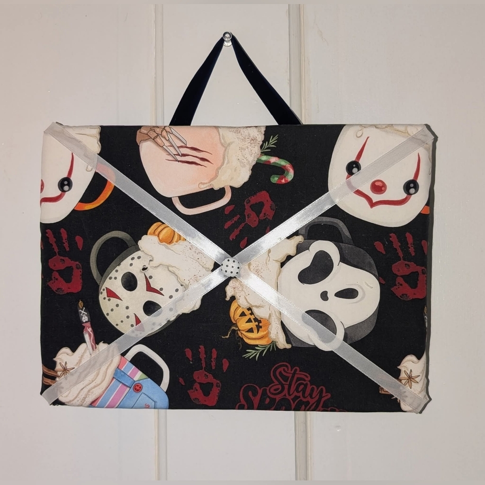 Horror-Themed Fabric Memo Board